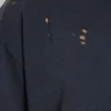 Camiseta corta «Moth» en negro desgastado