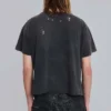 Camiseta corta «National» desgastada de Rock Revival