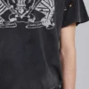 Camiseta corta «National» desgastada de Rock Revival