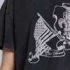 Camiseta corta «National» desgastada de Rock Revival