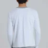 Camiseta de doble capa con estampado de panal desgastada