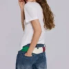 Camiseta de lino con cuello en V