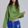 Camiseta de manga larga a rayas Klyne