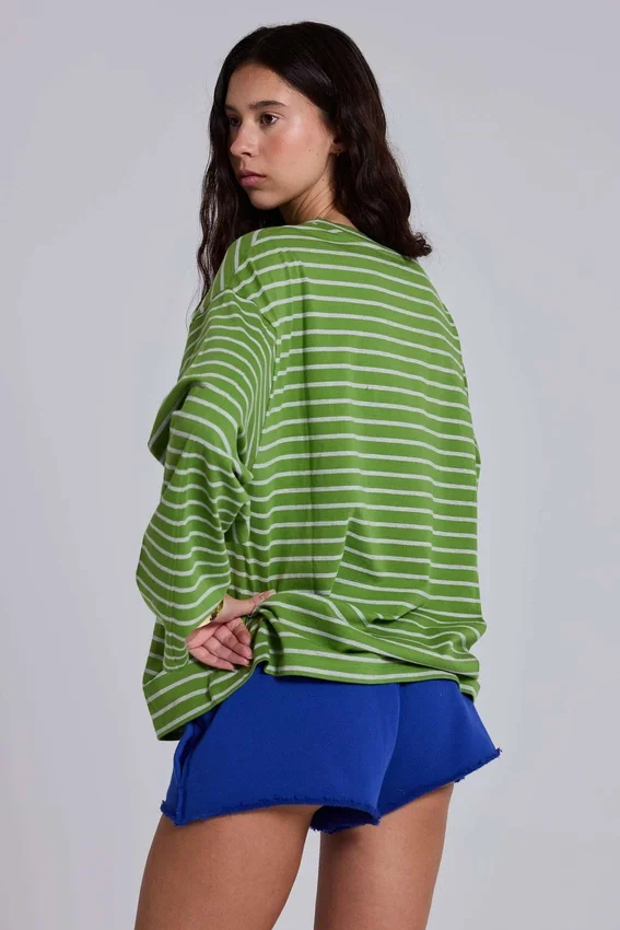 Camiseta de manga larga a rayas Klyne