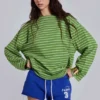 Camiseta de manga larga a rayas Klyne