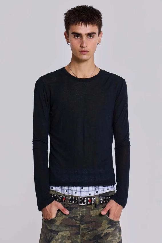 Camiseta de manga larga «Black Mist»