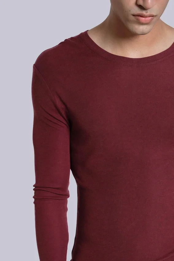 Camiseta de manga larga «Burgundy Haze»