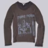 Camiseta de manga larga de doble capa de Noise
