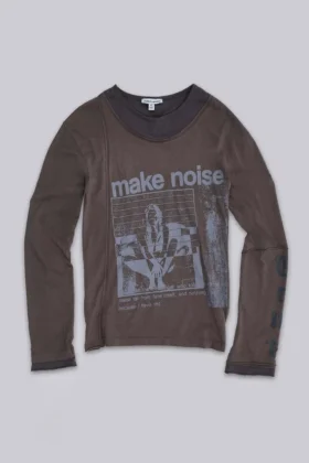 Camiseta de manga larga de doble capa de Noise