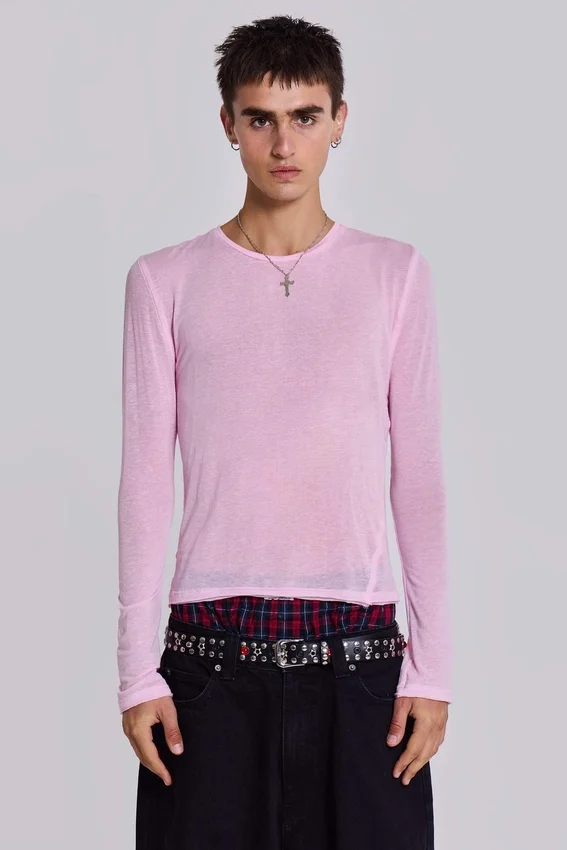 Camiseta de manga larga «Pink Mist»