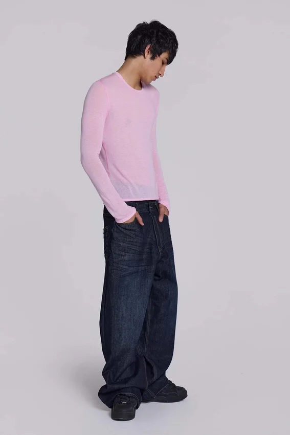 Camiseta de manga larga «Pink Mist»