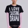 Camiseta de manga larga «Pink Mist»