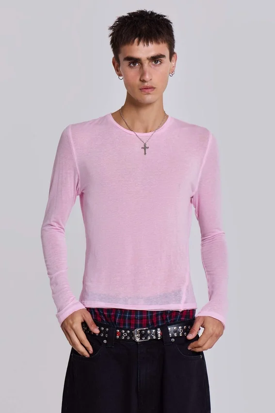 Camiseta de manga larga «Pink Mist»