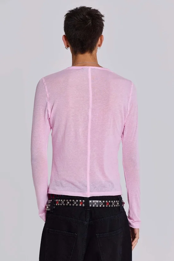 Camiseta de manga larga «Pink Mist»