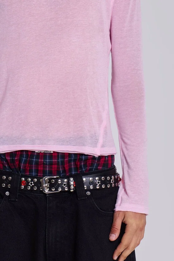 Camiseta de manga larga «Pink Mist»
