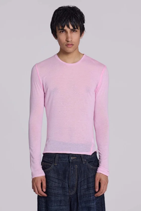 Camiseta de manga larga «Pink Mist»