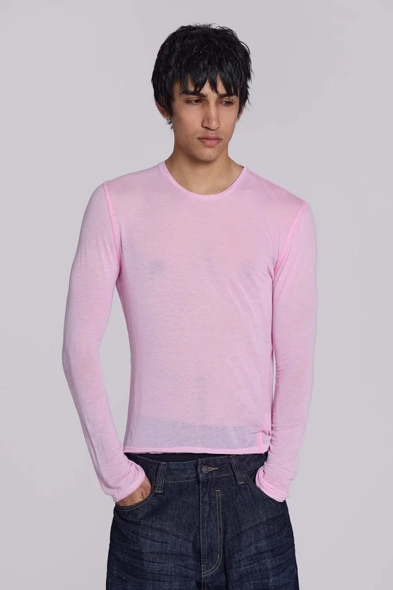Camiseta de manga larga «Pink Mist»