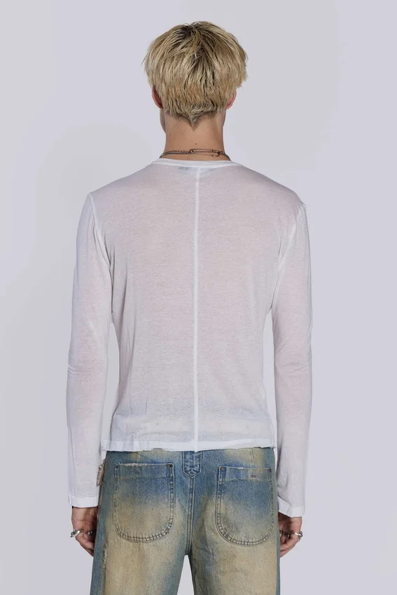 Camiseta de manga larga «White Mist»