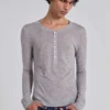 Camiseta Henley «Grey Marl Haze»