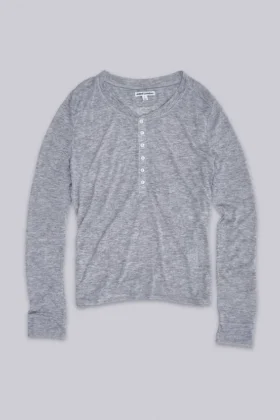 Camiseta Henley «Grey Marl Haze»