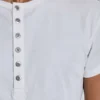 Camiseta Henley Haze en blanco roto