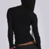 Camiseta Henley «Haze» negra