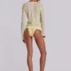 Camiseta Henley transparente en color Buttercup