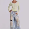 Camiseta Henley transparente en color Buttercup