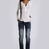 Camiseta Henley «White Haze»
