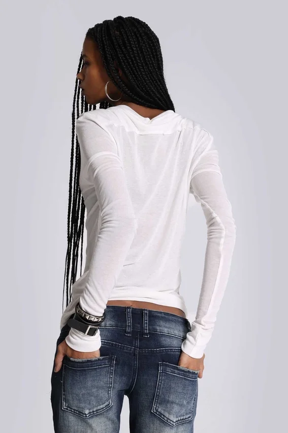 Camiseta Henley «White Haze»