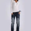 Camiseta Henley «White Haze»