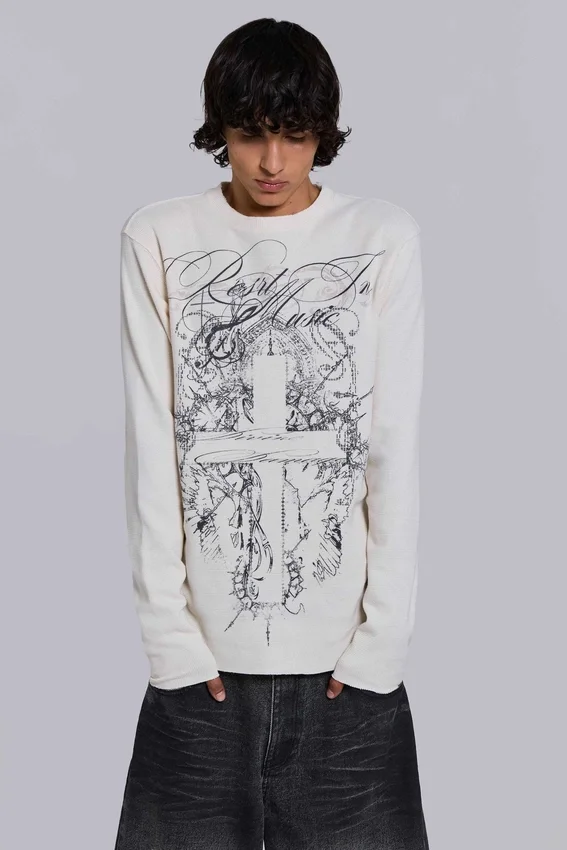 Camiseta Kasper Digi Waffle en color crudo