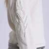 Camiseta Off White con aplique de tatuaje