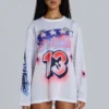Camiseta oversize «Off-Side» de Airtex con efecto aerógrafo