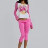 Camiseta raglán con estampado aerografiado de Wag