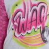 Camiseta raglán con estampado aerografiado de Wag