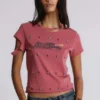 Camiseta «Rally» desgastada y decorada