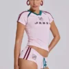 Camiseta rosa de fútbol para bebé n.º 13