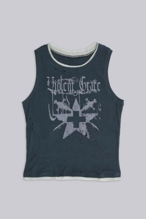 Camiseta sin mangas acanalada de Violent Grace