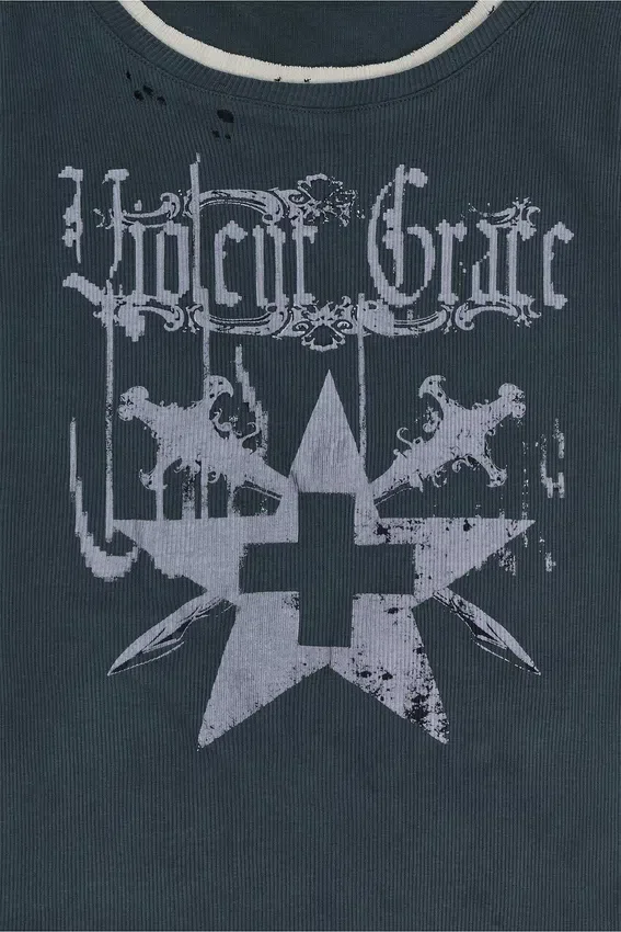 Camiseta sin mangas acanalada de Violent Grace