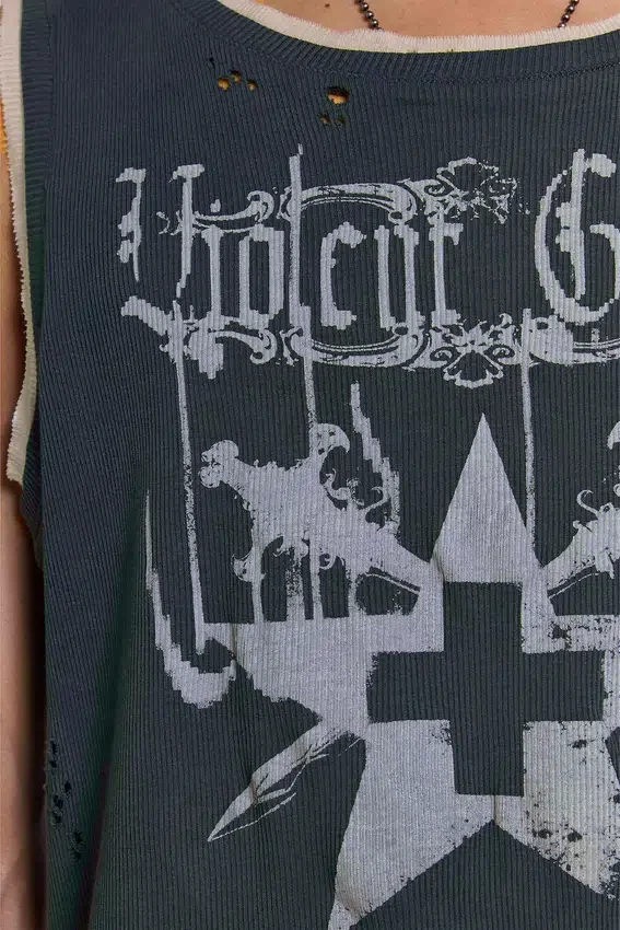 Camiseta sin mangas acanalada de Violent Grace