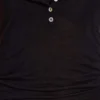 Camiseta sin mangas Henley transparente en negro