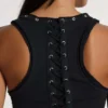 Camiseta sin mangas «Ramona» con efecto Burnout en negro