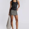 Camiseta sin mangas «Ramona» con efecto Burnout en negro