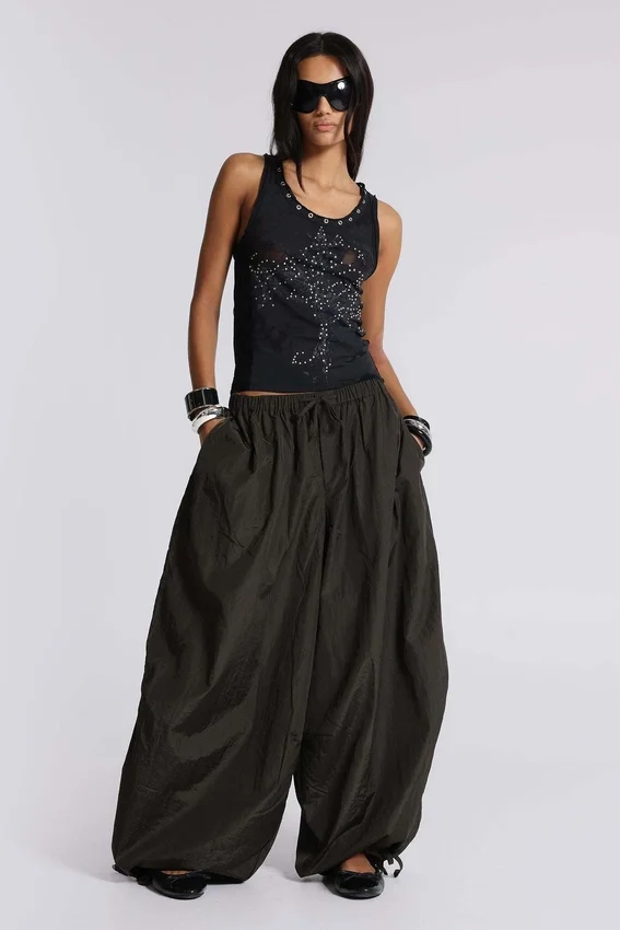 Camiseta sin mangas «Ramona» con efecto Burnout en negro