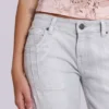 Camiseta sin mangas «Ramona» con efecto Burnout en rosa