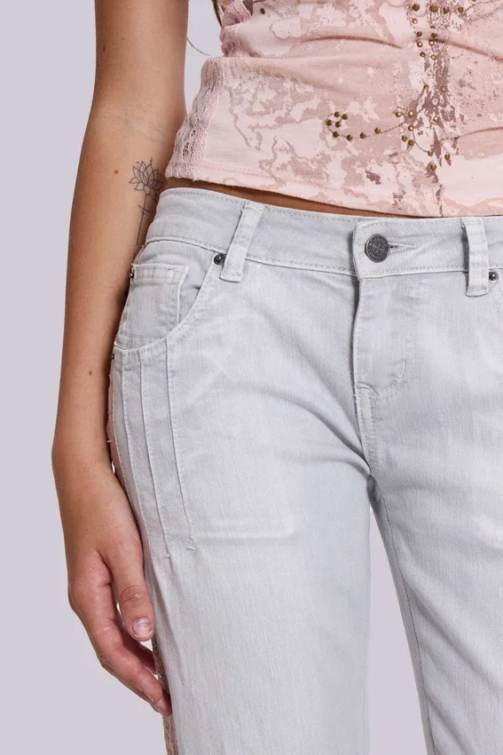 Camiseta sin mangas «Ramona» con efecto Burnout en rosa
