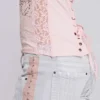 Camiseta sin mangas «Ramona» con efecto Burnout en rosa