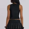 Falda plisada con tachuelas Onyx
