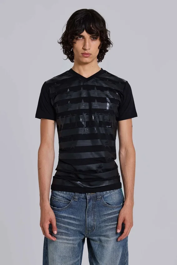 Camiseta «Winner» con cuello en V